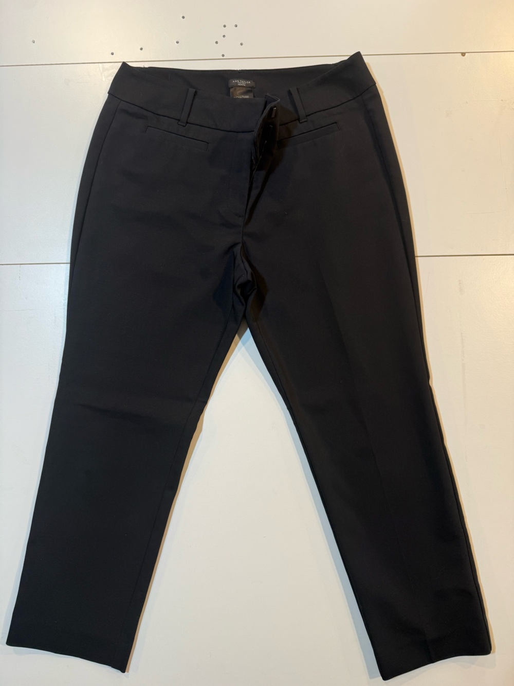 Ann Taylor Factory Black Women's Straight Leg Trousers